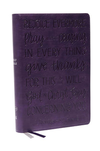 KJV, Large Print Center-Column Reference Bible, Verse Art Cover Collection, Leathersoft, Purple, Red Letter, Comfort Print: Holy Bible, King James Version Imitation Leather – Import,