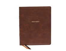 Load image into Gallery viewer, Clearance Sale 2026, NKJV, Reference Bible, Wide Margin Large Print, Leathersoft, Brown, Red Letter, Comfort Print by Thomas Nelson (Author)  Format: Imitation Leather
