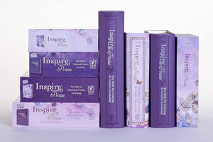 Inspire Praise Bible NLT Hardcover Leather like over board. The Bible for Coloring & Creative Journaling.