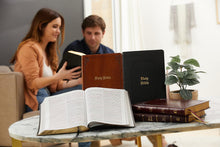 Load image into Gallery viewer, KJV, Thinline Bible, Large Print, Vintage Series, Leathersoft, Tan, Red Letter, Comfort Print: Holy Bible, King James Version Imitation Leather – Large Print
