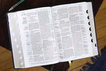 Load image into Gallery viewer, Niv, Thompson Chain-Reference Bible, Leathersoft, Navy, Thumb Indexed, Red Letter, Comfort Print: New International Version, Leathersoft, Navy, Thompson Chain-reference Bible Imitation Leather
