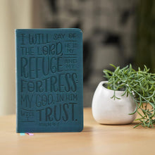 Load image into Gallery viewer, KJV, Thinline Youth Edition Bible, Verse Art Cover Collection, Leathersoft, Teal, Red Letter, Comfort Print Imitation Leather
