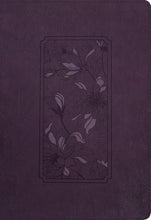 Load image into Gallery viewer, KJV Large Print Thinline Reference Bible, Filament Enabled Edition (Red Letter, Leatherlike, Floral Purple, Indexed) Imitation Leather Large Print
