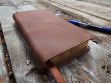 Load image into Gallery viewer, Niv, Pocket Thinline Bible, Leathersoft,BondedLeather,Brown,Black Red Letter, Comfort Print by Zondervan Publishing House (Author)  Imitation Leather
