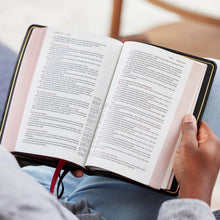 Load image into Gallery viewer, Holy Bible: New King James Version, Black, Goatskin Leather, Single-Column Verse-By-Verse W/ 72,000 Cross-References, Premier Collection, Comfort Print Leather Bound

