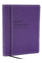 Load image into Gallery viewer, Clearance sale 2026, Note Worthy: New King James Version, New Testament, Read and Journal Through the New Testament in a Year, Purple, Leathersoft, Comfort Print by Thomas Nelson (Author)  Format: Imitation Leather
