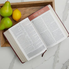 Load image into Gallery viewer, KJV Study Bible, Large Print, Bonded Leather, Black, Red Letter Bonded Leather – Large Print
