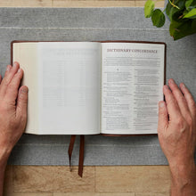 Load image into Gallery viewer, NKJV, Journal Reference Edition Bible, Verse Art Cover Collection, Leathersoft, Gray, Red Letter, Comfort Print Imitation Leather
