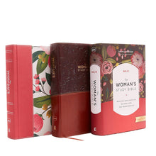 Load image into Gallery viewer, NKJV, The Woman's Study Bible, Cloth over Board, Pink Floral, Red Letter, Full-Color Edition: Receiving God's Truth for Balance, Hope, and Transformation Hardcover
