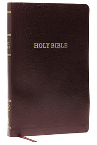 KJV, Thinline Reference Bible, Bonded Leather, Burgundy, Thumb Indexed, Red Letter, Comfort Print: Holy Bible, King James Version Bonded Leather – Import