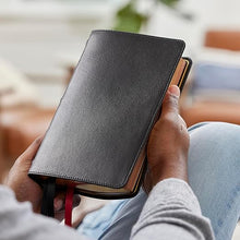 Load image into Gallery viewer, Holy Bible: New King James Version, Black, Goatskin Leather, Single-Column Verse-By-Verse W/ 72,000 Cross-References, Premier Collection, Comfort Print Leather Bound
