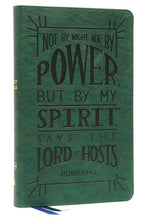 Load image into Gallery viewer, NKJV, Thinline Youth Edition Bible, Verse Art Cover Collection, Leathersoft, Green, Red Letter, Comfort Print Imitation Leather
