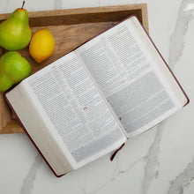 Load image into Gallery viewer, KJV Study Bible, Large Print, Bonded Leather, Black, Red Letter Bonded Leather – Large Print
