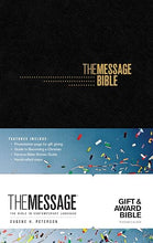 Load image into Gallery viewer, Clearance sale 2026, Message Gift and Award Bible, Black: The Bible in Contemporary Language, Gift &amp; Award Bible, Black Imitation Leather by Eugene H. Peterson (Author)  Format: Paperback
