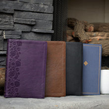 Load image into Gallery viewer, NKJV, Single-Column Wide-Margin Reference Bible, Leathersoft, Purple, Red Letter, Thumb Indexed, Comfort Print: Holy Bible, New King James Version Imitation Leather
