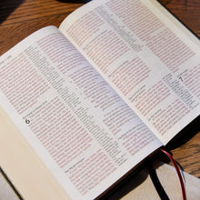 Load image into Gallery viewer, NKJV Holy Bible, Giant Print Center-Column Reference Bible, Burgundy Leather-look, 72,000+ Cross References, Red Letter, Comfort Print: New King James Version Imitation Leather – Large Print
