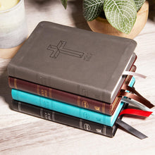 Load image into Gallery viewer, NKJV, Value Thinline Bible, Compact, Leathersoft, Black, Red Letter, Comfort Print Imitation Leather
