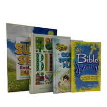 Load image into Gallery viewer, 🌈 Little Disciples Mega Faith Bundle – Kids Color Bible, Journal, Storybooks &amp; Activity Book
