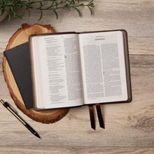 Load image into Gallery viewer, NKJV, Value Thinline Bible, Compact, Leathersoft, Black, Red Letter, Comfort Print Imitation Leather
