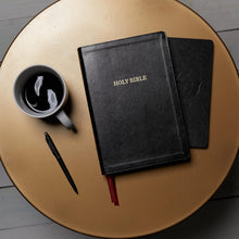 Load image into Gallery viewer, KJV Holy Bible, Giant Print Center-Column Reference Bible, Deluxe Black Leathersoft, 53,000 Cross References, Red Letter, Comfort Print: King James Version Imitation Leather – Large Print
