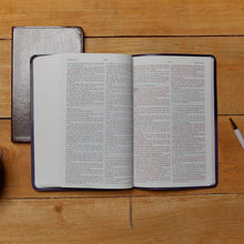 Load image into Gallery viewer, KJV, Thinline Bible, Large Print, Leathersoft, Brown, Red Letter, Comfort Print Imitation Leather
