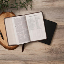 Load image into Gallery viewer, NKJV, Value Thinline Bible, Compact, Leathersoft, Black, Red Letter, Comfort Print Imitation Leather
