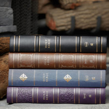 Load image into Gallery viewer, NKJV, Single-Column Wide-Margin Reference Bible, Leathersoft, Purple, Red Letter, Thumb Indexed, Comfort Print: Holy Bible, New King James Version Imitation Leather
