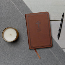 Load image into Gallery viewer, KJV, Value Thinline Bible, Compact, Leathersoft, Brown, Red Letter, Comfort Print: Holy Bible, King James Version Imitation Leather
