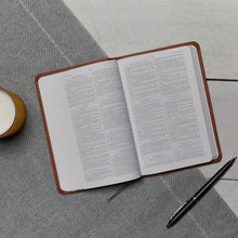 Load image into Gallery viewer, KJV, Value Thinline Bible, Compact, Leathersoft, Brown, Red Letter, Comfort Print: Holy Bible, King James Version Imitation Leather
