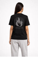 Load image into Gallery viewer, Tongues of Fire Crew Neck T-Shirt | Nothing is Impossible with God Collection | Black/White
