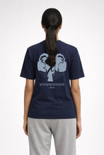 Load image into Gallery viewer, Red Sea Parting Crew Neck T-Shirt | Nothing is Impossible with God Collection | Navy

