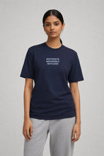Load image into Gallery viewer, Red Sea Parting Crew Neck T-Shirt | Nothing is Impossible with God Collection | Navy
