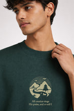Load image into Gallery viewer, So Will I Box Fit T-Shirt | Forest Green / White
