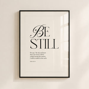 Be Still | Bible Verse Frame | Christian Wall Decor – www.ashabooks.com