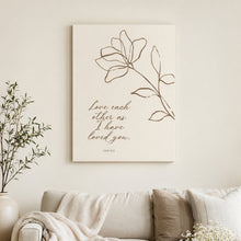 Load image into Gallery viewer, John 15:12 - The Love &amp; Word Collection | Christian Wall Art
