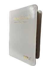 Load image into Gallery viewer, Tamil Bible OV 27 TI Yapp – Wedding White Edition | Thumb Index | New Ortho | Holy Land Pictures | KBS Premium Gift Bible
