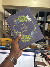 Load image into Gallery viewer, Clearence sale 2026 Niv, Artisan Collection Bible, Cloth Over Board, Navy Floral, Designed Edges Under Gilding, Red Letter Edition, Comfort Print Hardcover

