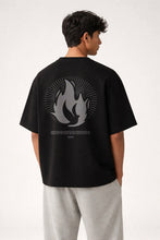 Load image into Gallery viewer, Tongues of Fire Box Fit T-Shirt | Nothing is Impossible with God Collection | Black / White
