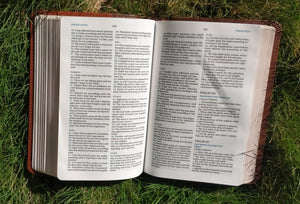 KJV, Holy Bible Maclaren Series, Compact Brown Leather Soft Comport Print. Thomas Nelson