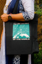 Load image into Gallery viewer, You Are the Light of the World – Christian Tote Bag
