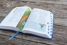 Load image into Gallery viewer, Niv, Adventure Bible, Leathersoft, Blue, Full Color, Thumb Indexed Tabs Imitation Leather
