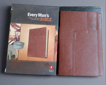 Load image into Gallery viewer, Clearance sale 2024! Every Man's Bible-NLT Deluxe Explorer Imitation Leather
