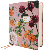 Load image into Gallery viewer, Holy Bible: New International Version, Blush Floral, Leathersoft, Artisan Collection, Red Letter, Comfort Print Imitation Leather – Large Print
