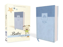 Load image into Gallery viewer, NIV, Baby Gift Bible, Holy Bible, Leathersoft, Blue, Red Letter, Comfort Print: Keepsake Edition Leather Bound
