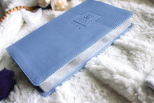 Load image into Gallery viewer, NIV, Baby Gift Bible, Holy Bible, Leathersoft, Blue, Red Letter, Comfort Print: Keepsake Edition Leather Bound
