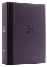 Load image into Gallery viewer, NKJV, Compact Single-Column Reference Bible, Hardcover, Gray, Comfort Print: Holy Bible, New King James Version

