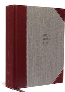 NKJV, Journal the Word Bible, Cloth over Board, Red Letter, Comfort Print: Reflect, Journal, or Create Art Next to Your Favorite Verses Hardcover – Import,