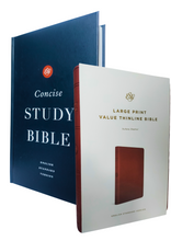 Load image into Gallery viewer, ESV Combo Pack Concise Study and Value Thinline Bible, English Standard Version, Imitation Leather &amp; Hardcover – Import

