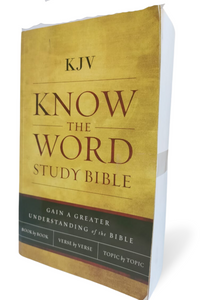 KJV, Know The Word Study Bible, Paperback, Red Letter Edition: Gain a greater understanding of the Bible book by book, verse by verse, or topic by topic Paperback – Import,