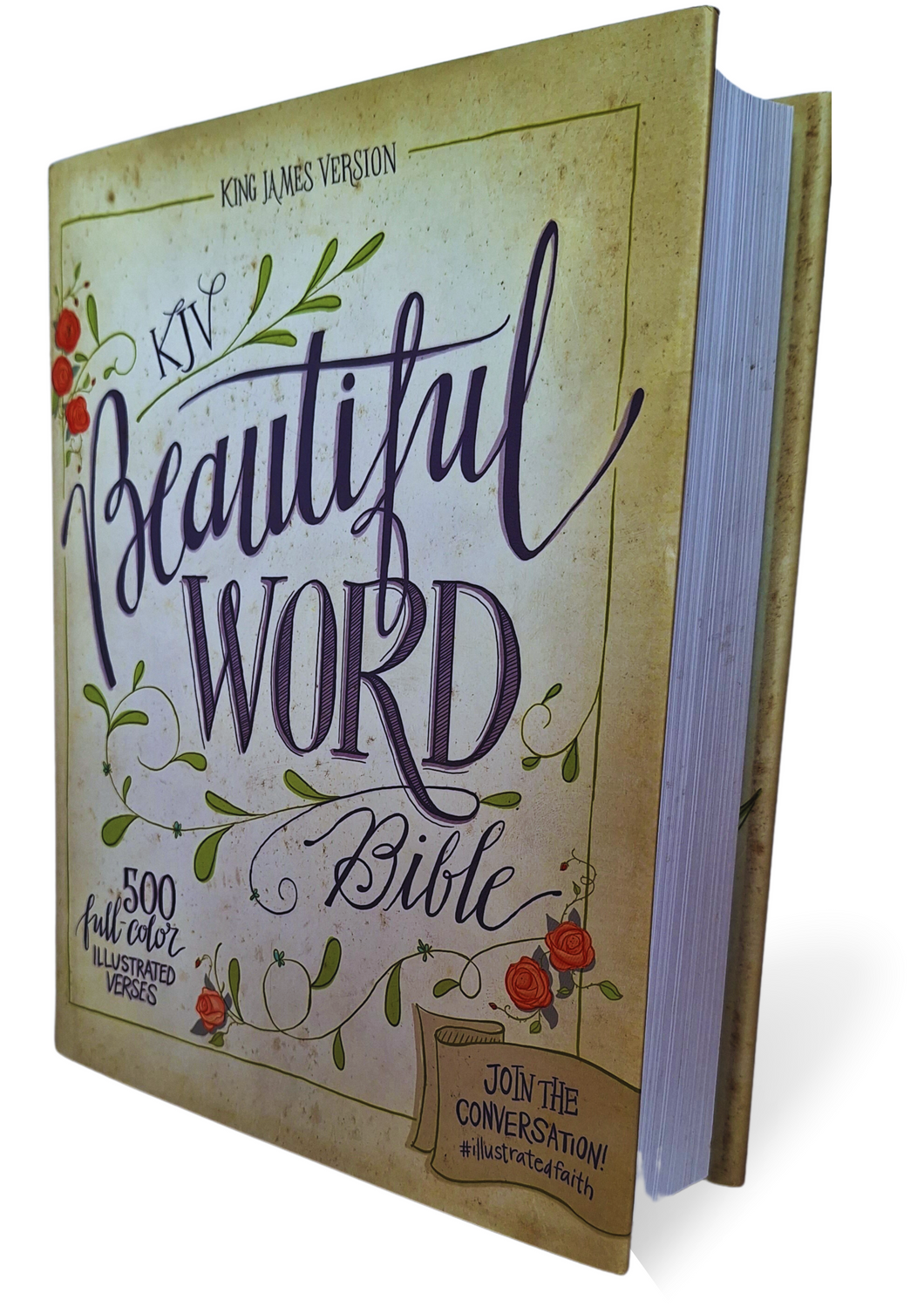 KJV, Beautiful Word Bible, Hardcover, Red Letter Edition: 500 Full-Color Illustrated Verses Hardcover – Import